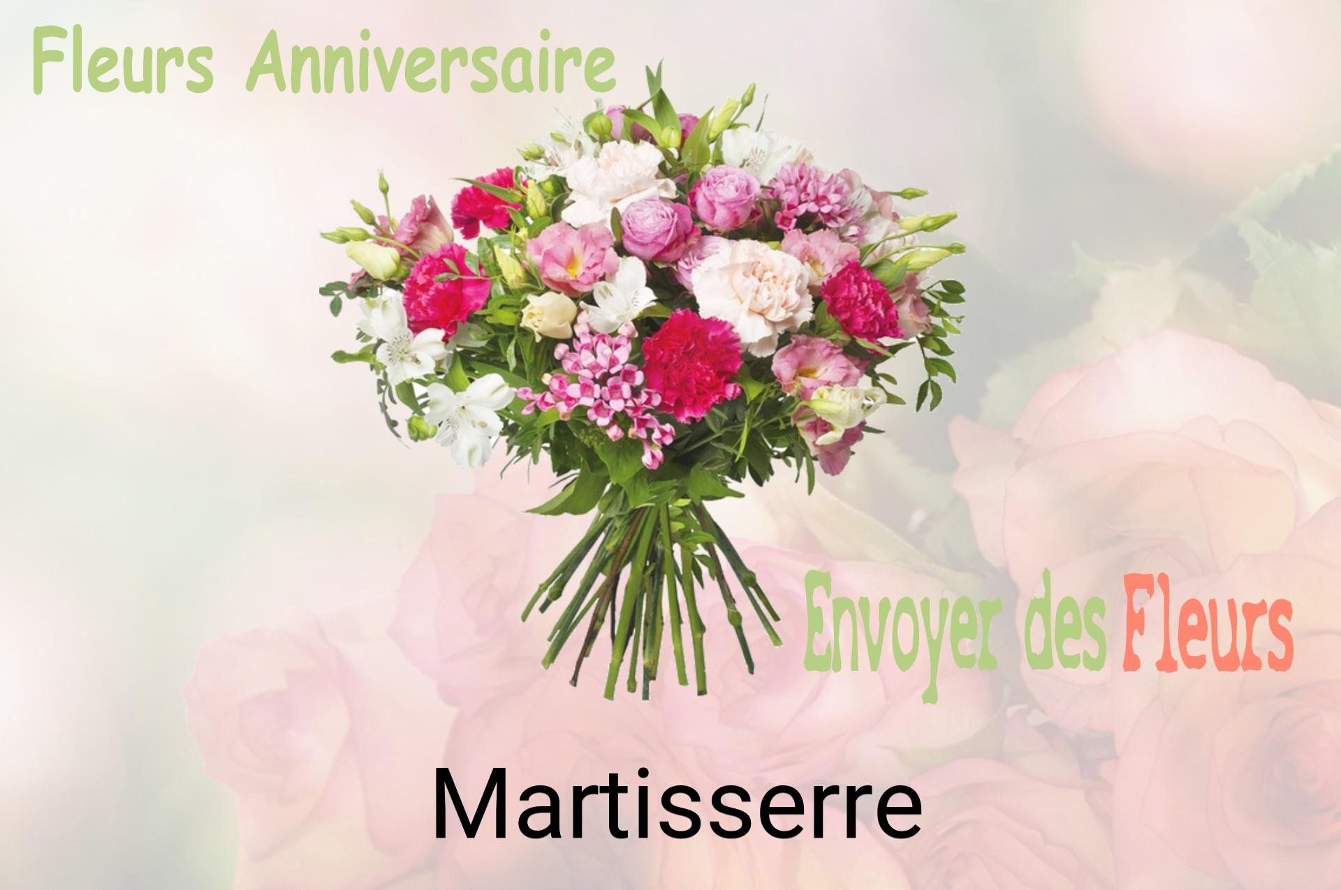 Bouquet de fleurs d’anniversaire livré à Martisserre