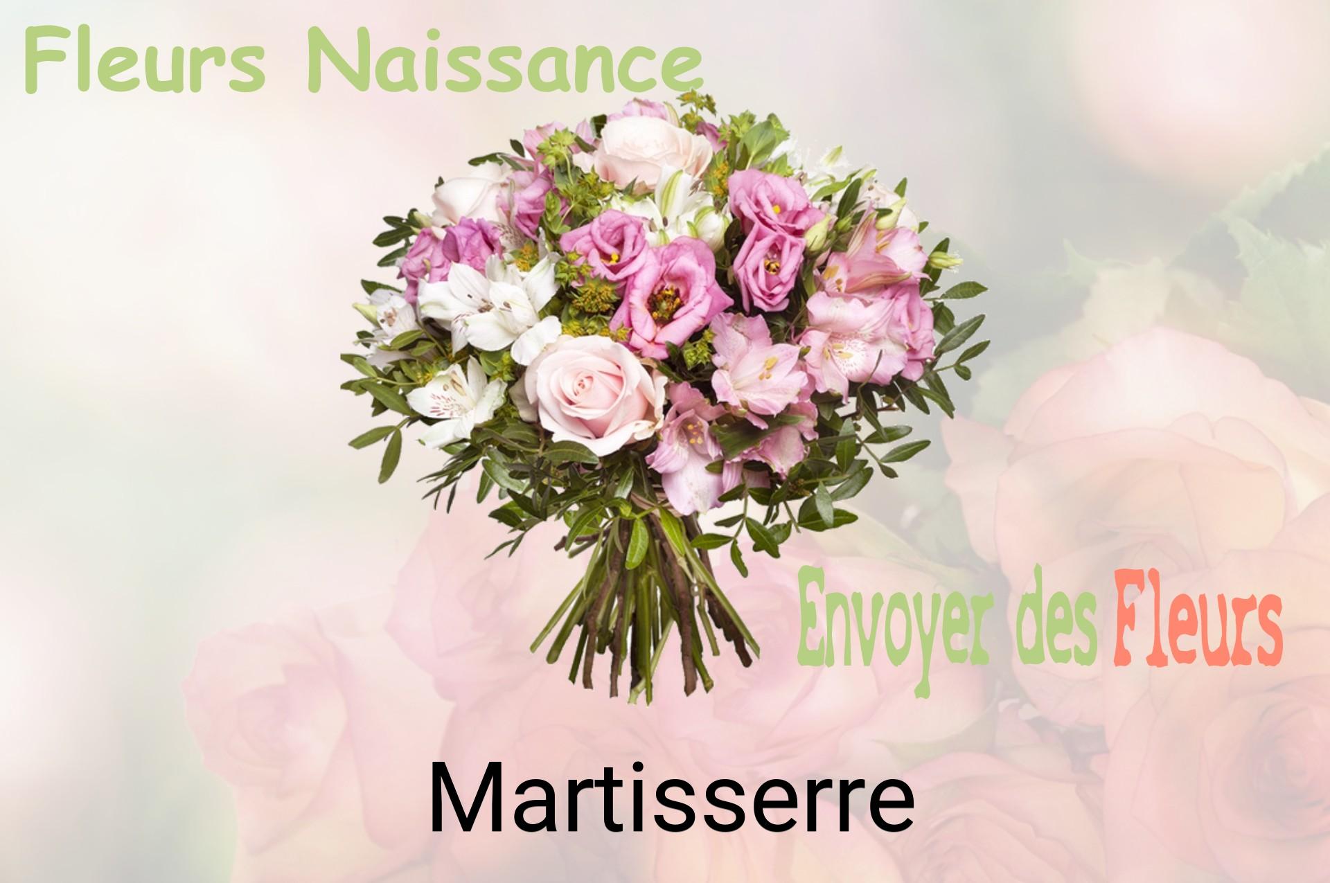 Bouquet de fleurs de naissance livré à Martisserre